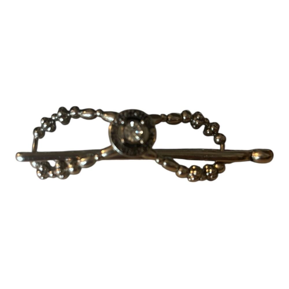 Lilla Rose Flexi Clip Silver Tone Rhinestone X-Small Hair Clip